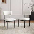 Roundhill Furniture Edo 5-Piece Dining Set, Round Trestle Table and 4 Upholstered Chairs