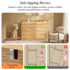Homsee Solid Pine Wood Diaper Changing Table & Dresser: Removable Station,Drawer Storage, All-in-One Nursery Essential for Parents