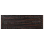Modern Solid Pine Wood Top Console Table with 3 Drawers and 2 Shelves