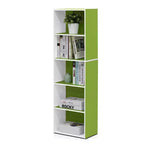 Furinno 5-Cube Reversible Bookcase Open Shelf Dispaly Rack Horizontal Vertical