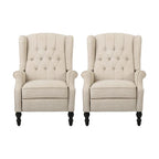 Walter Tufted Fabric Recliners (Set of 2) by Christopher Knight Home