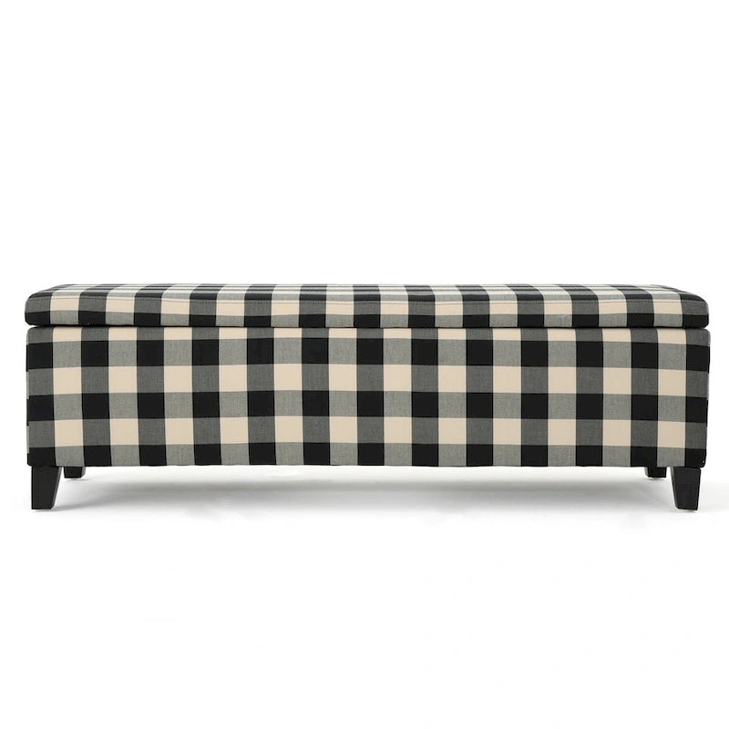 Modern Upholstered Storage Bench for Living Room Entryway