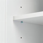 Tall and Wide Storage Cabinet with Doors for Bathroom, Three Drawers