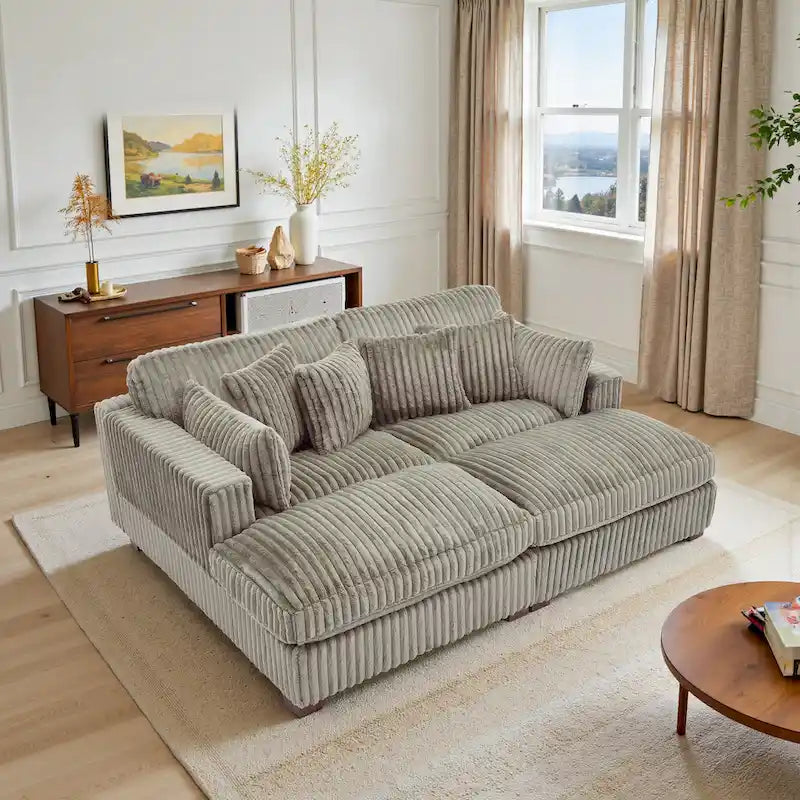Modular Sectional Fabric Sofa for Living Room & Bedroom