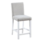 Modern 5-Piece Dining Set with Square Counter Height Table & 4 Upholstered Chairs