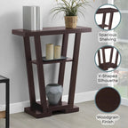 Convenience Concepts Newport V Console Table with Shelves