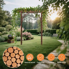 Traliccio Ad Arco Da Giardino In Legno Robusto 85 - Pergola Esterna Per Piante Rampicanti, Matrimoni/Patio/Prato/Cortile, Facile Montaggio