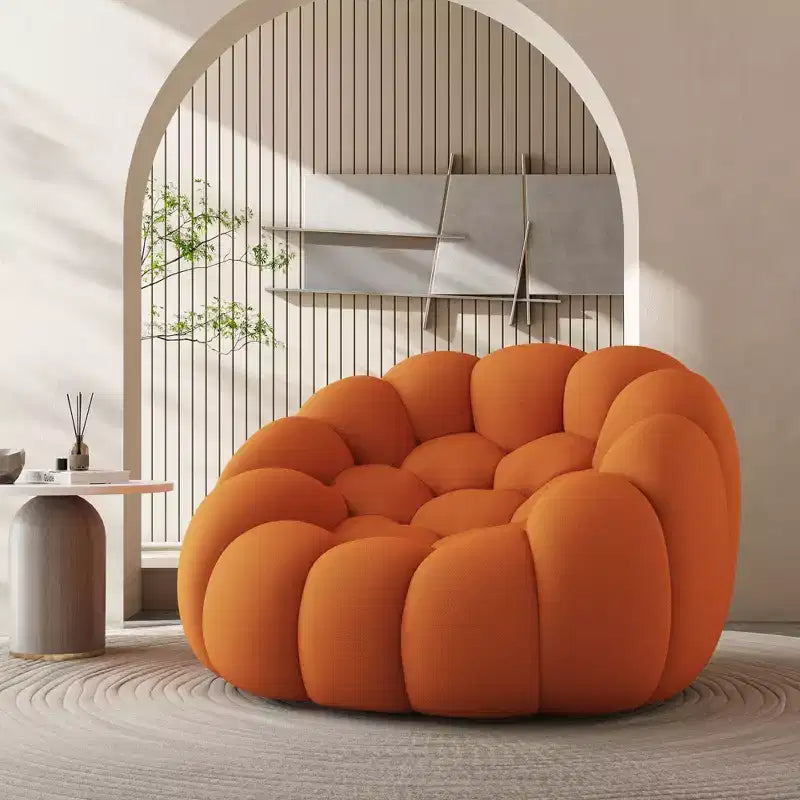 Modern Loveseat Bubble 2 Seater Upholstered Sofa Couch 3D Textile Mesh Fabric for Living Room