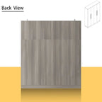 Modern Freestanding Solid Wood Wardrobe Closet With Storage Shelves