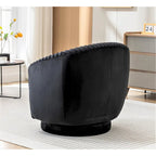 Small Milvo Velvet Swivel Barrel Chair
