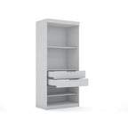 Mulberry 2.0 Semi Open 3 Sectional Modern 4 Drawer Wardrobe Corner Closet Set of 3