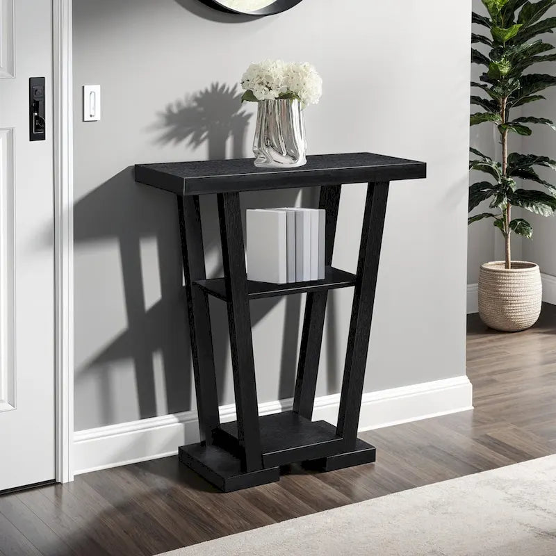 Convenience Concepts Newport V Console Table with Shelves