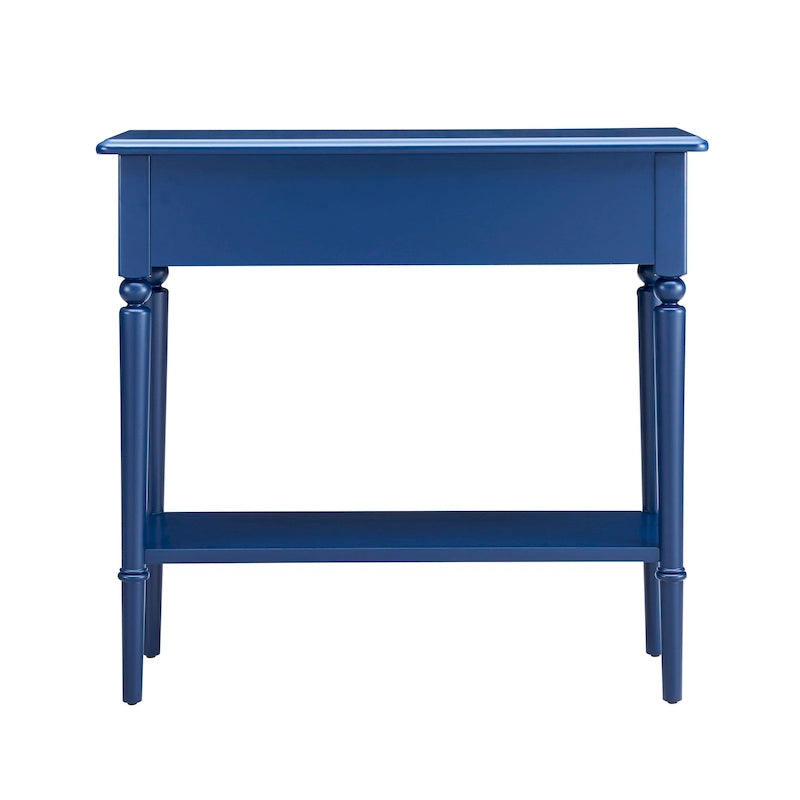 Leick Home Coastal One Drawer Narrow Hall Console Sofa Table