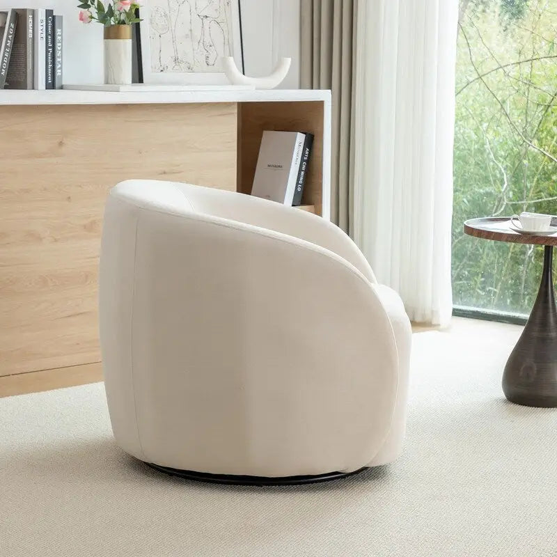 Modern Swivel Barrel Accent Chair