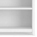 70 Five-Shelf Solid Wood Bookcase - Lacquered Pine, 4 Adjustable Shelves