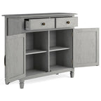 WYNDENHALL Hampshire 40 Wide Solid Wood Traditional Entryway Storage Cabinet - 40w x 15d x 36 h
