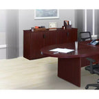 Regency 72 Legacy Office Storage Cabinet Buffet Mahogany: Wood Frame, 4-Door, 4-Shelf Printer Stand