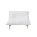 Bean Bag Accent Chair Large Plush Bean Bag Lounger with Solid Wood Frame Comfy Lounge Chair with Down Filling