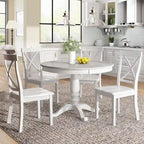 5 Pieces Dining Table and Chairs Set for 4 Persons