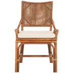 Coastal Rattan Cushion Chair 22 W x 24 L x 37 H 22W x 24D x 37H