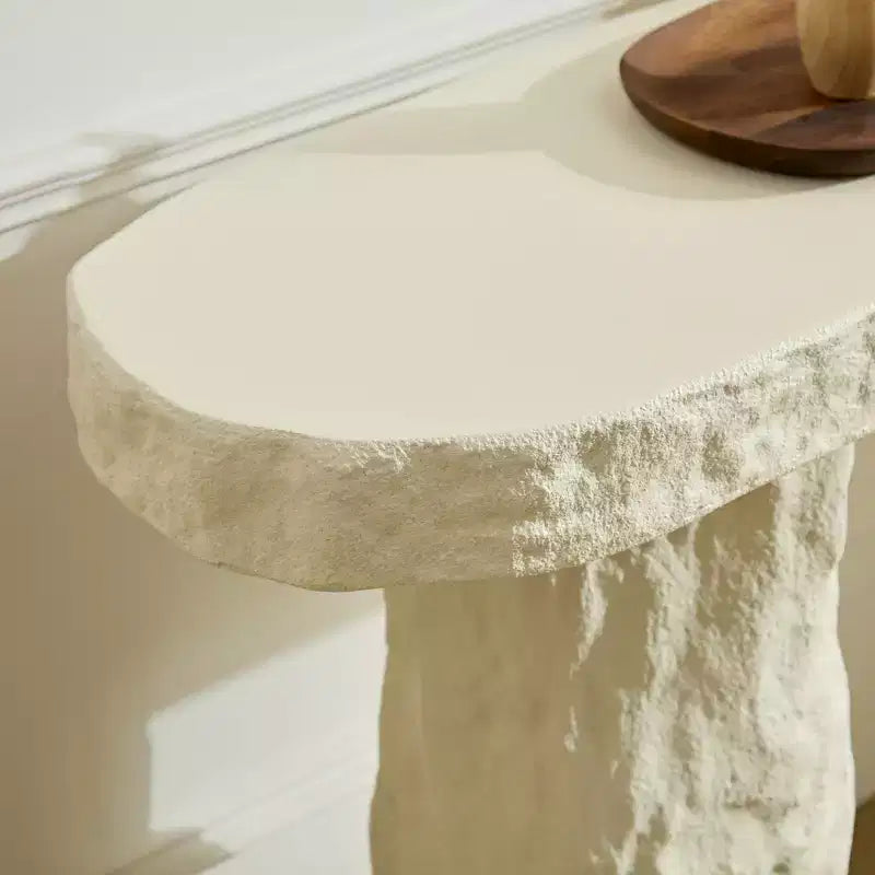 53.94 Modern Fiberglass Console Table with Irregular Legs
