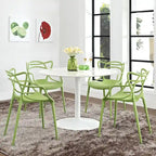Entangled Plastic 4-piece Chair Set
