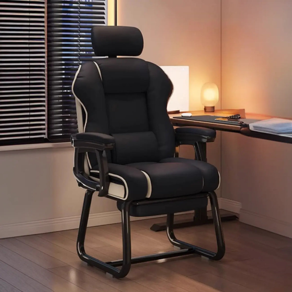 Yellow High-Back Leather Ergonomic Executive Chair