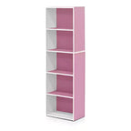 Furinno 5-Cube Reversible Bookcase Open Shelf Dispaly Rack Horizontal Vertical