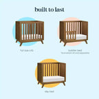 daVinci Otto 3-in-1 Convertible Mini Crib with 4 Mattress
