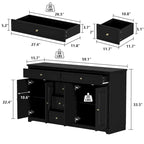 Bookcase Storage Cabinet Lacquered Buffet Sideboard Dresser