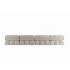 138  Convertible Modular Sectional Sofa, U-Shaped Minimalist Velvet Sofas Couches