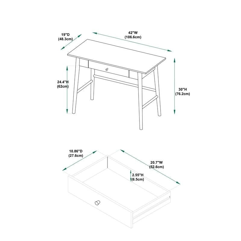 Meade Mid-Century Modern Desk