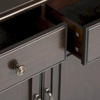 WYNDENHALL Hampshire 40 Wide Solid Wood Traditional Entryway Storage Cabinet - 40w x 15d x 36 h
