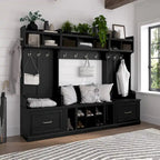 Woodland Full Entryway Storage Set with Coat Rack by Bush Furniture