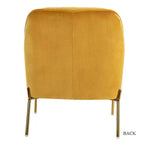 Odo Velvet Accent Comfy Living Room Arm Chair Upholstered Padded Seat Set of 2 | Karat Home