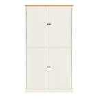 40.2x20x71.3 High Freestanding Kitchen Pantry Large Cupboard Storage Cabinet with 2 Drawers 2 Adjustable Shelves 8 Door Shelves