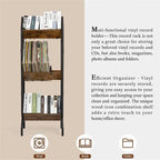 3 Tier Vinyl Record Storage Rack - 14.2D x 16.1W x 50H