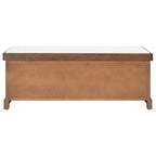 SAFAVIEH Fiorello 3-Drawer with Cushion Storage Bench - 47.3 W x 15 L x 19 H - 47Wx15Dx19H