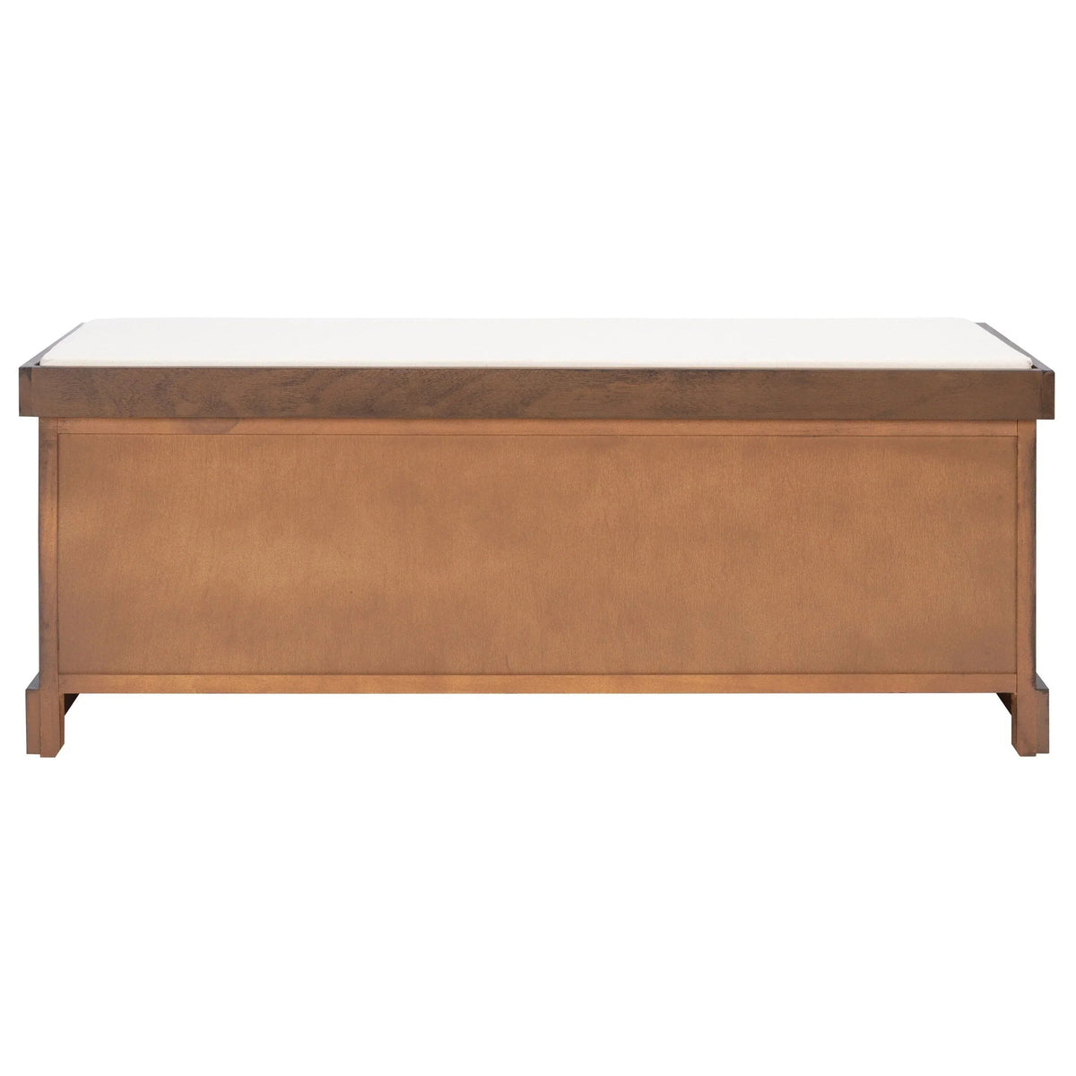 SAFAVIEH Fiorello 3-Drawer with Cushion Storage Bench - 47.3 W x 15 L x 19 H - 47Wx15Dx19H