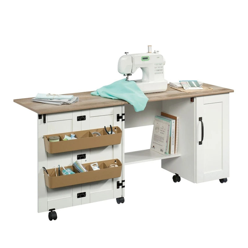 Collection Easy Rolling Sewing and Craft Table/Cart