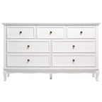 7 Drawer Dresser with Solid Wood Legs