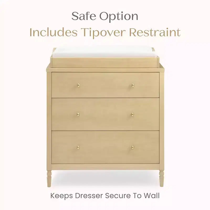 3 Drawer Dresser with Changing Top - Kids Nursery