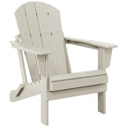 Polytrends Laguna Fade Resistant All Weather Outdoor Patio Folding Adirondack Chair