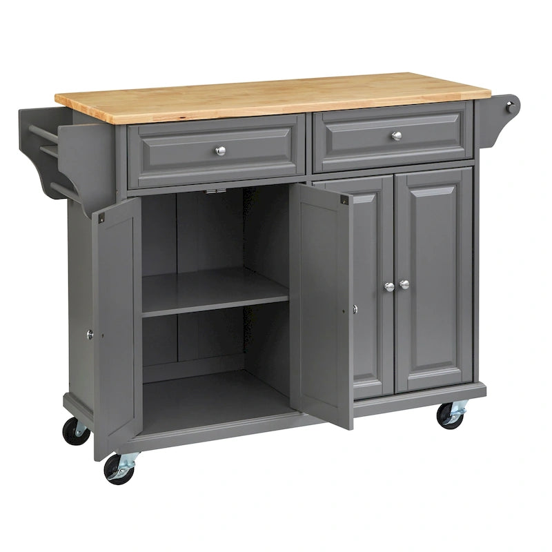 Simple Living Georgia Rolling Kitchen Cart