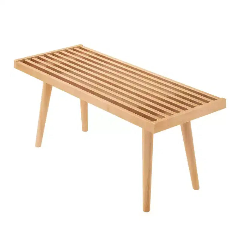 Plank+Beam Entryway Bench, Solid Wood End of Bed Bench for Bedroom, Hallway, Porch, 41.25