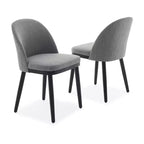 Dining Chairs Set of 4/6, Upholstered Kitchen Dining Room Chair, Linen Fabric Farmhouse Dinner Chair with Leveling Feet for Dining Room, Living Room
