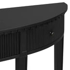 Console Table with 3 Drawers, Elegant Console Table, Sturdy Stable Entryway Sofa Table with Vertical Stripe Drawer Fronts
