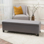Modern Upholstered Storage Bench for Living Room Entryway