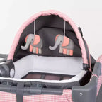 Nursery Center Playard with Rocking Cradle, Bassinet, and Changing Table