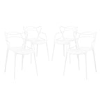 Entangled Plastic 4-piece Chair Set